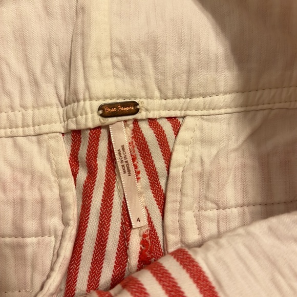 Sale⭐️NWT Free People Frankie Striped High-Waisted Skinny Pants - Picture 12 of 15